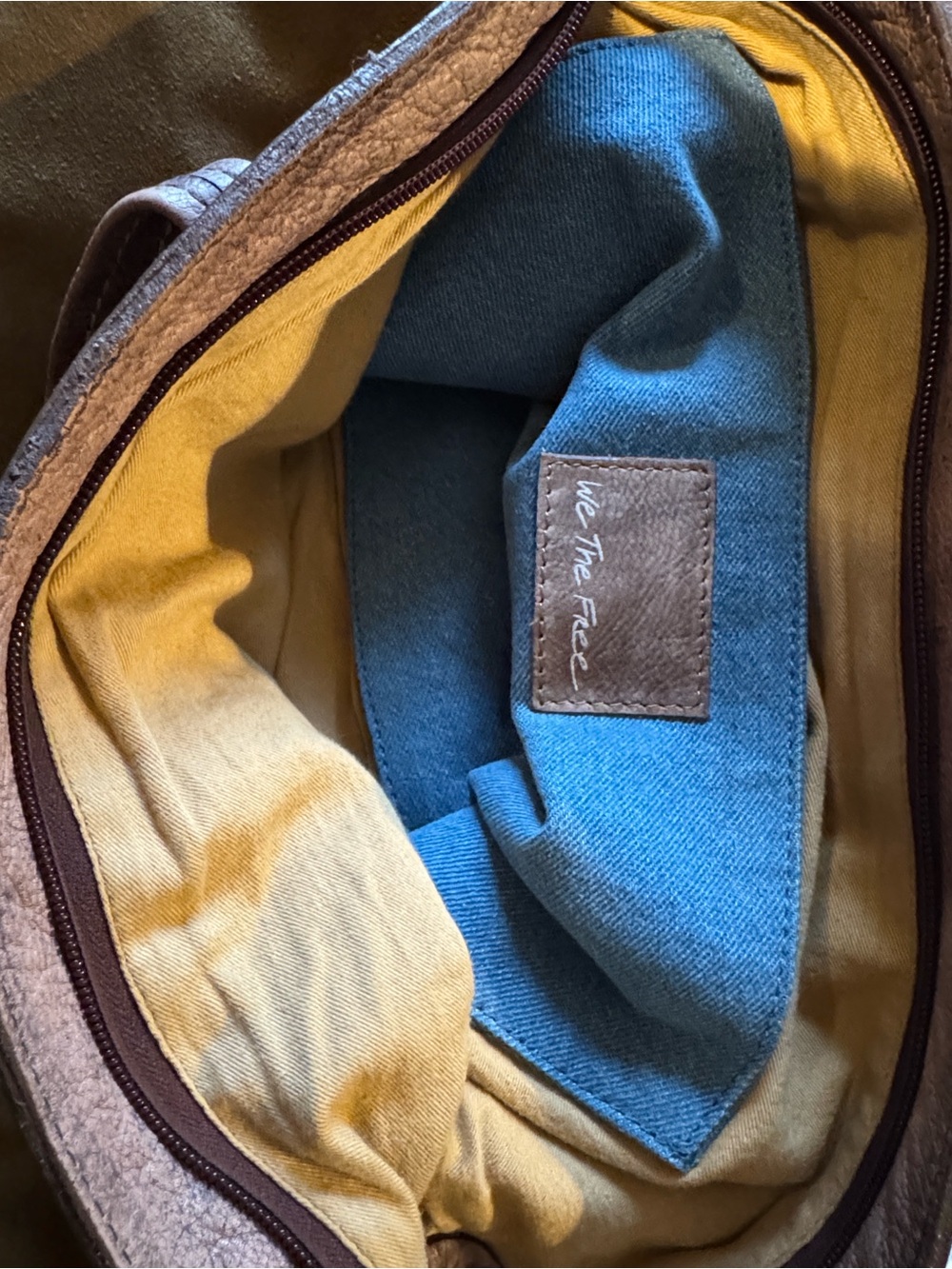Free People We The Free Suede Tote Bag with Leather Trim - Picture 5 of 8